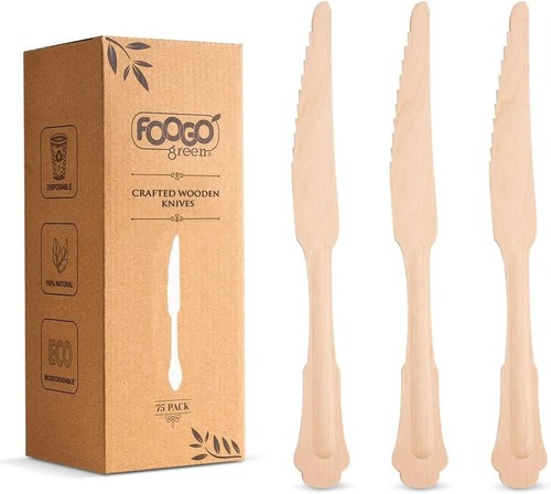 Foogo green disposable wooden - disposable,