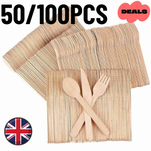 100pcs disposable wooden - 50/100pcs,