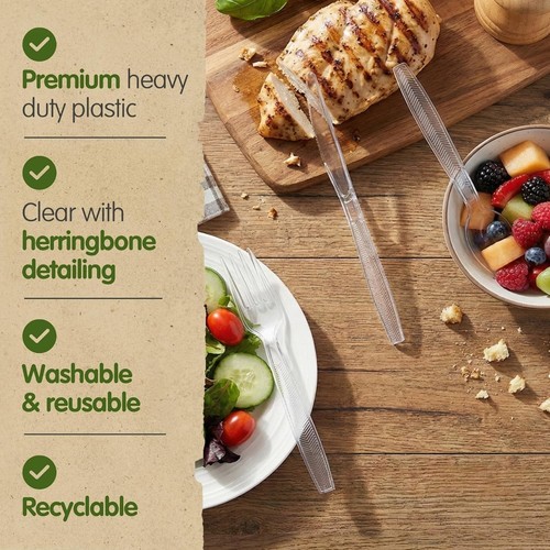 Reusable plastic cutlery - reusable, set