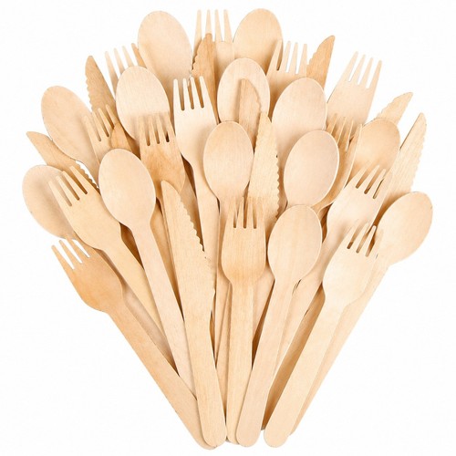 Mixed wooden cutlery set - cutlery,