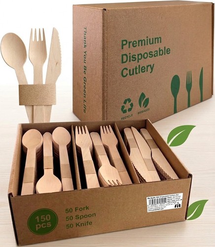 150 pcs disposable wooden - 150,