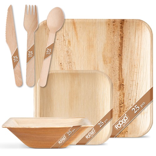 Foogo green disposable palm - green,