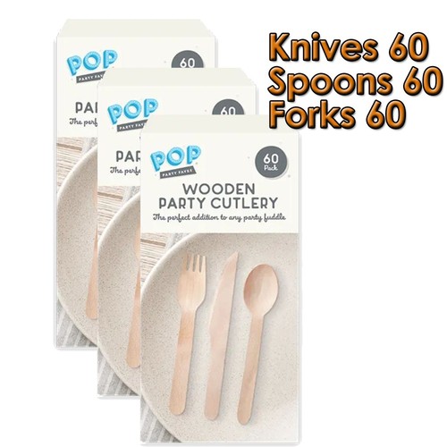 Wooden cutlery set - cutlery, spoons