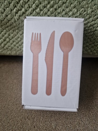 150 wooden cutlery - wooden, set