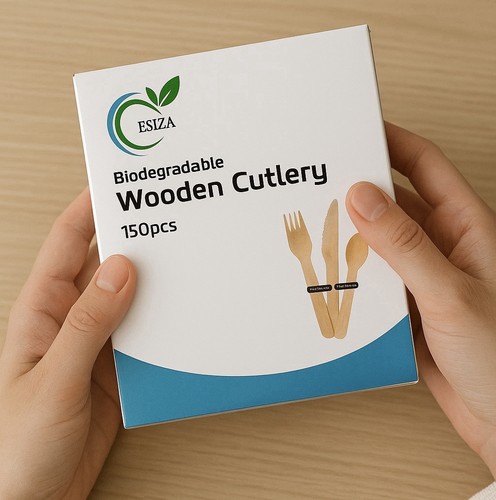 150pcs wooden cutlery set - 150pcs,