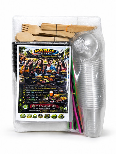 144 pcs disposable dinner - pcs, set