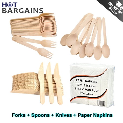 Wooden cutlery set - wooden,