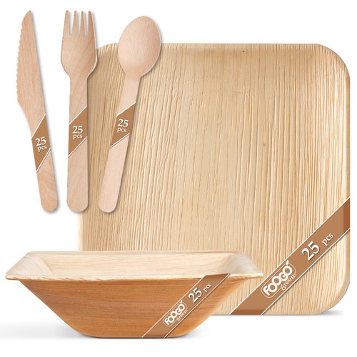 Foogo green disposable palm - green,