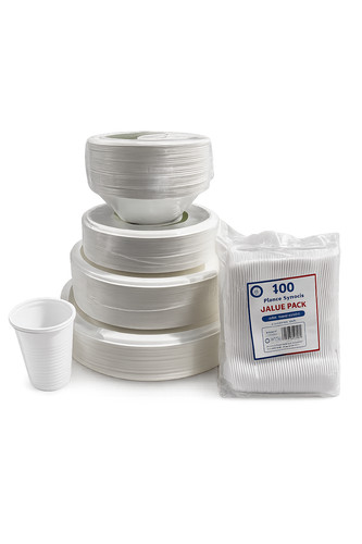 Disposable plates and cutlery - and,