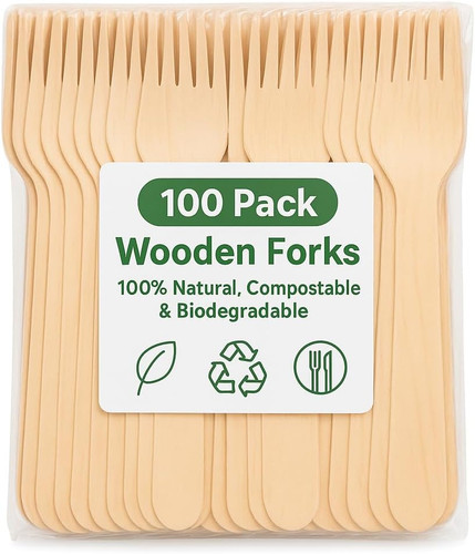 100pk disposable wooden - 100pk,
