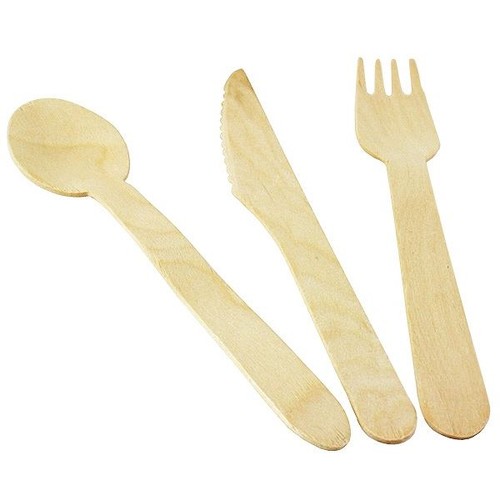 Wooden cutlery set 300pcs - cutlery,