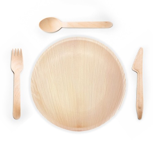 125 pcs palm leaf plates - 125,