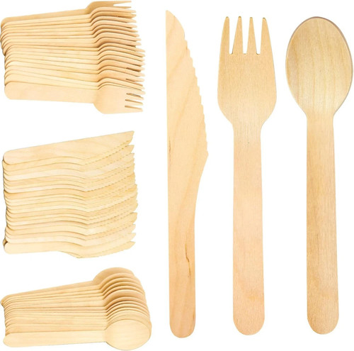 Wooden forks spoons - wooden, knives