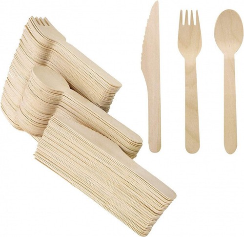 360 set birch wood cutlery - 360,