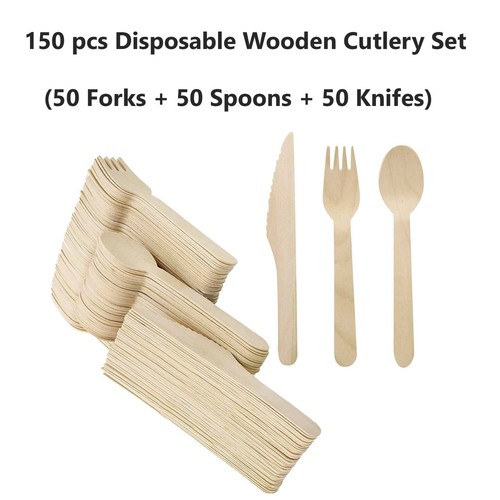 150pcs disposable wooden - 150pcs,
