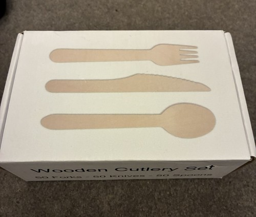 150 wooden cutlery set - -, eco