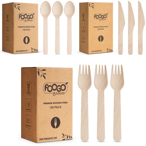 Foogo green disposable wooden - foogo,