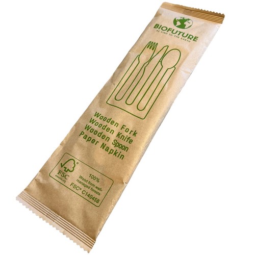 4in1 disposable wooden cutlery - disposable,